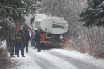 Цистерна излезе от пътя на Витоша заради заледена настилка