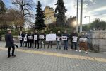 Протест в подкрепа на нападнатия журналист Владимир Перев в Скопие