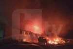 Пожар гори в автоморга в Сливен (ВИДЕО)