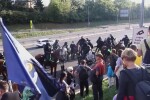 Водни оръдия срещу протестиращи срещу COVID мерките в Словения