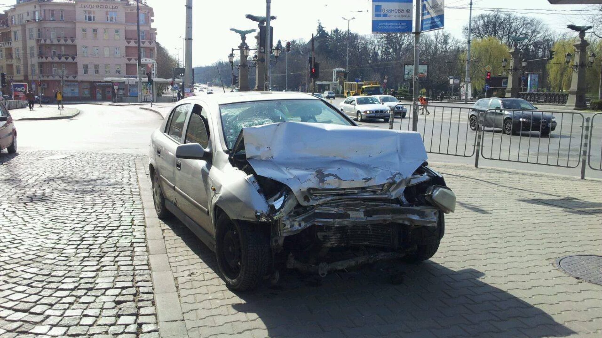 Четири автомобила се сблъскаха на 