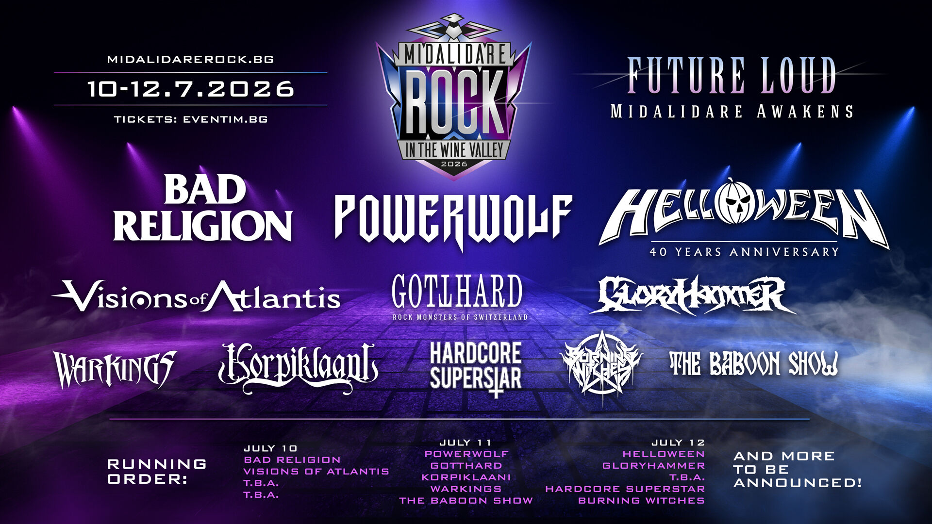 BAD RELIGION за първи път в България на Midalidare Rock In The Wine Valley