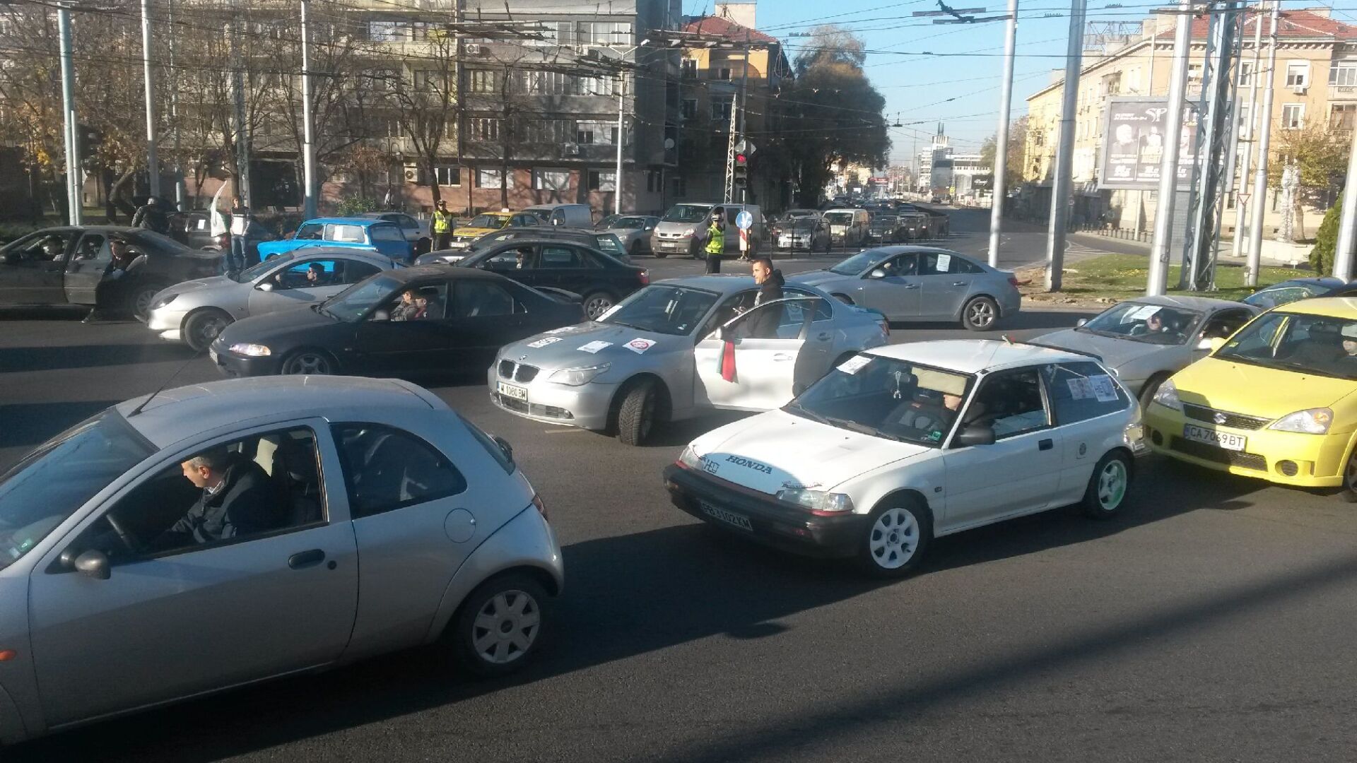 Нови протести срещу цените на винетките в цялата страна (СНИМКИ)