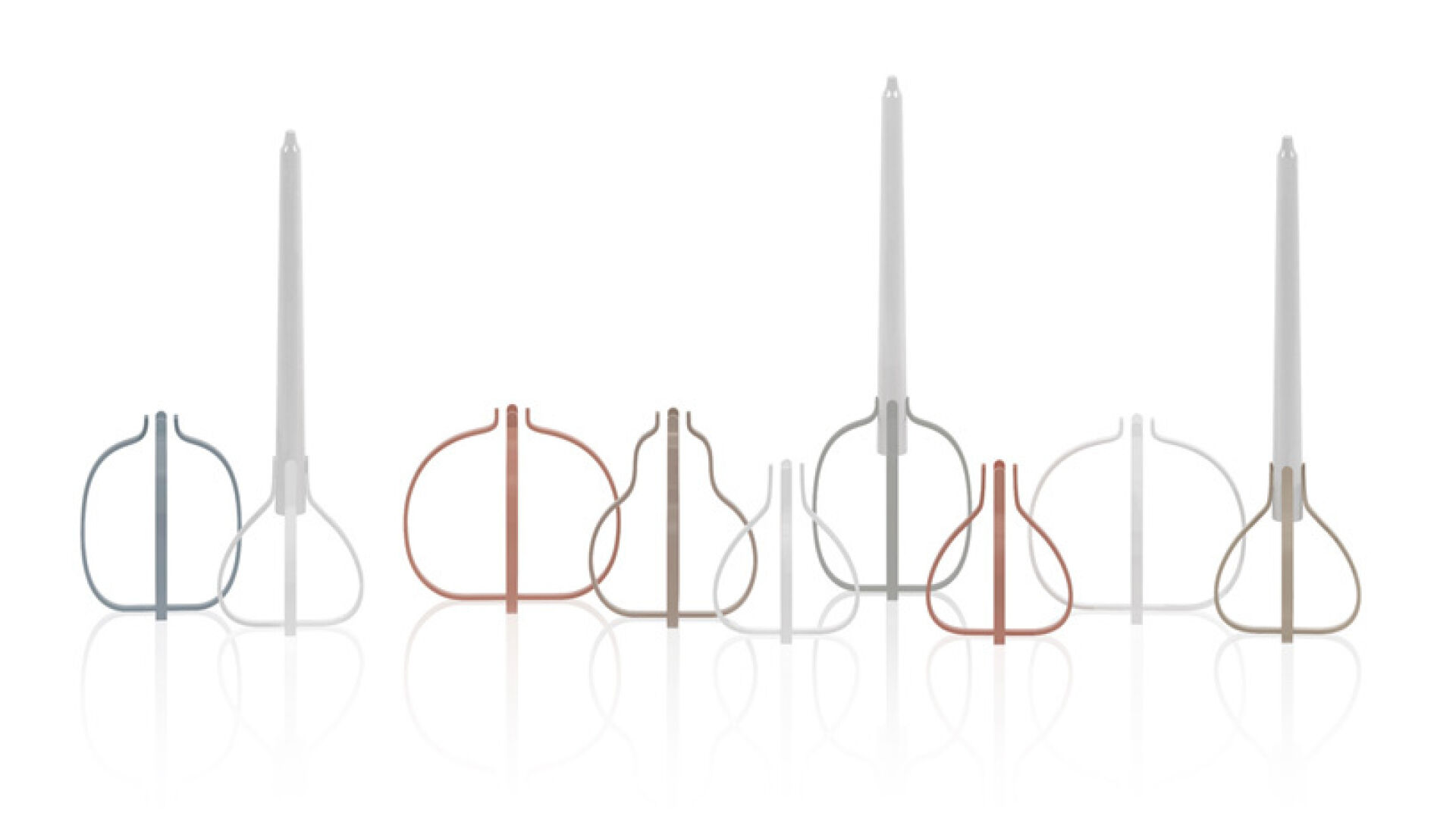 Fruit-shaped candle stands oт Nendo