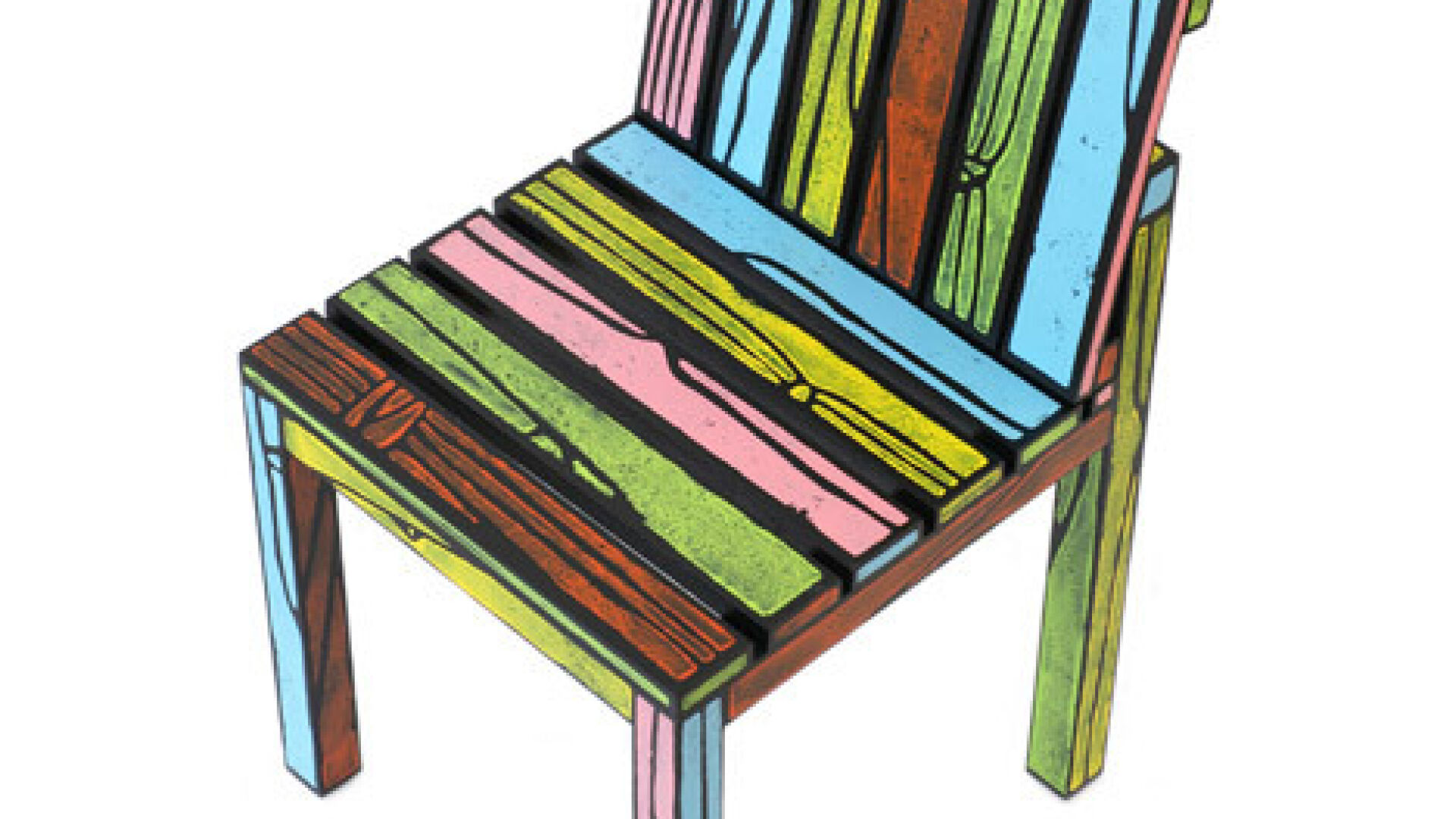Logo Chairs от Richard Woods и Sebastian Wrong