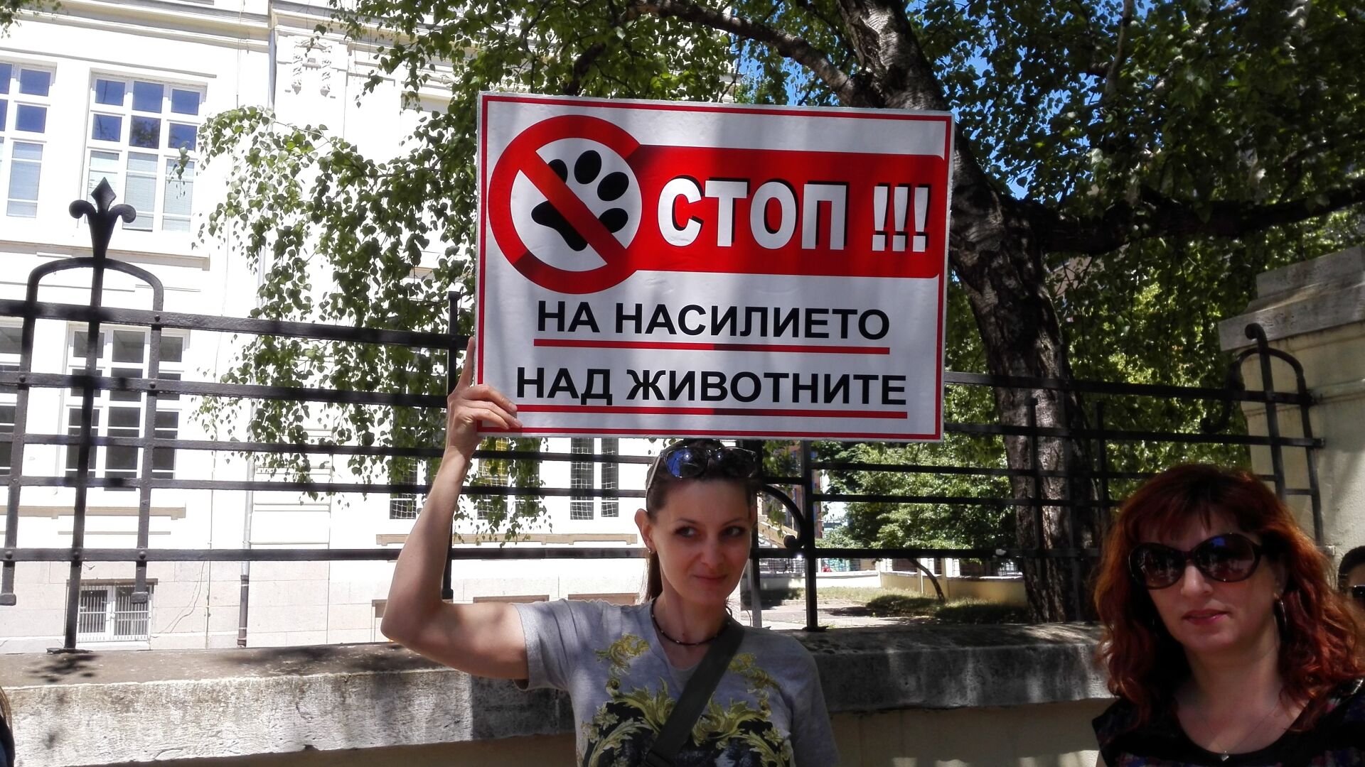 Протест в София под надслов „Срещу убиеца на животни Светлин Минков” (СНИМКИ)