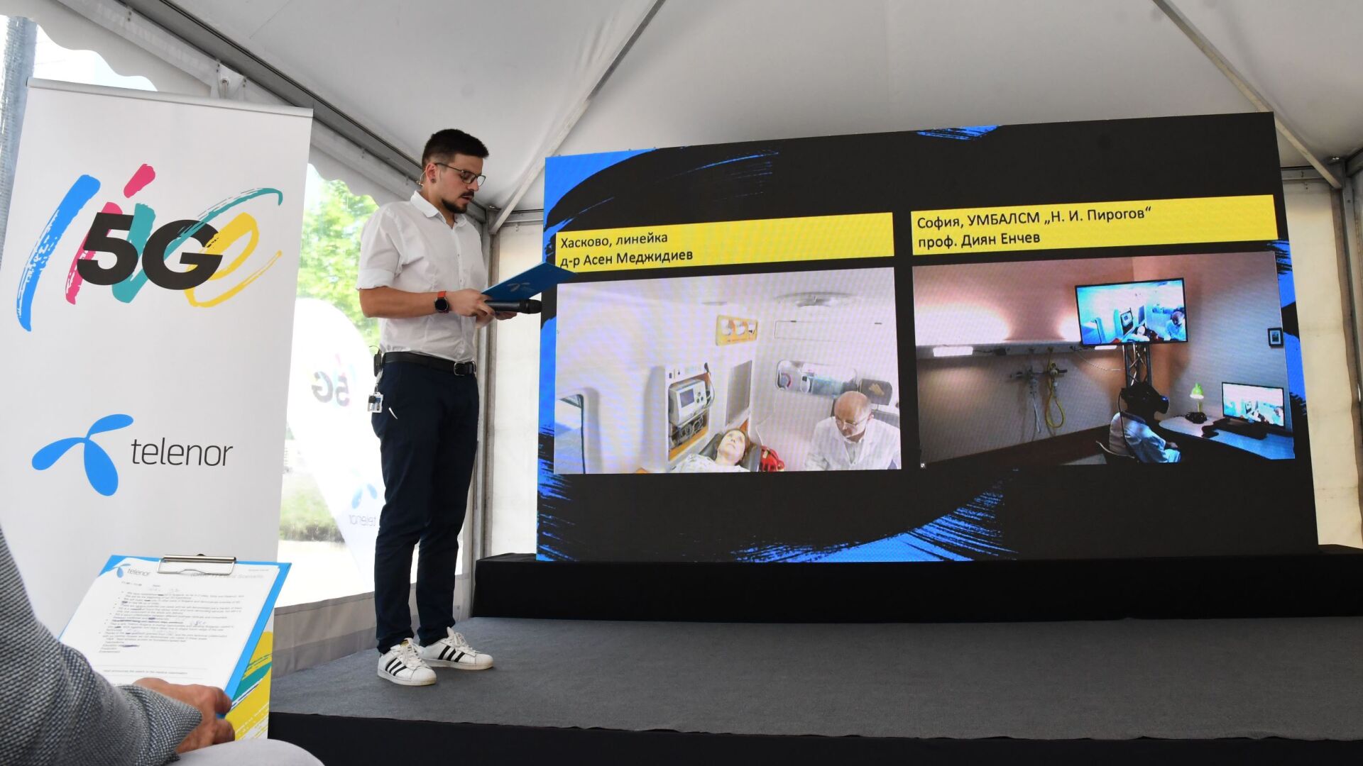 Теленор започва своите 5G тестове в България с първия медицински преглед, извършен през новата технология