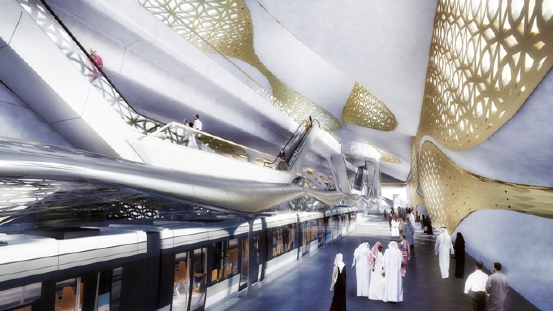 Golden Metro от Zaha Hadid