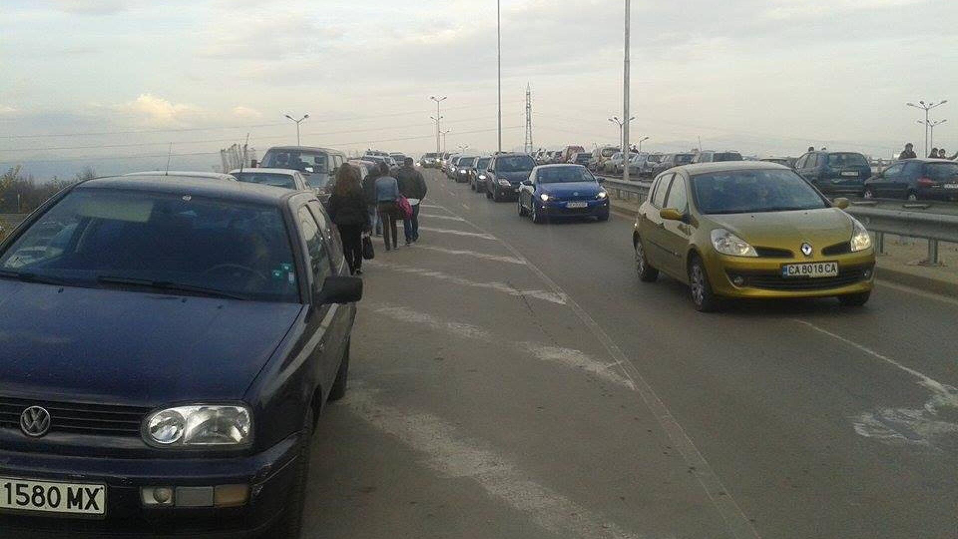 Задръстване на Околовръстното