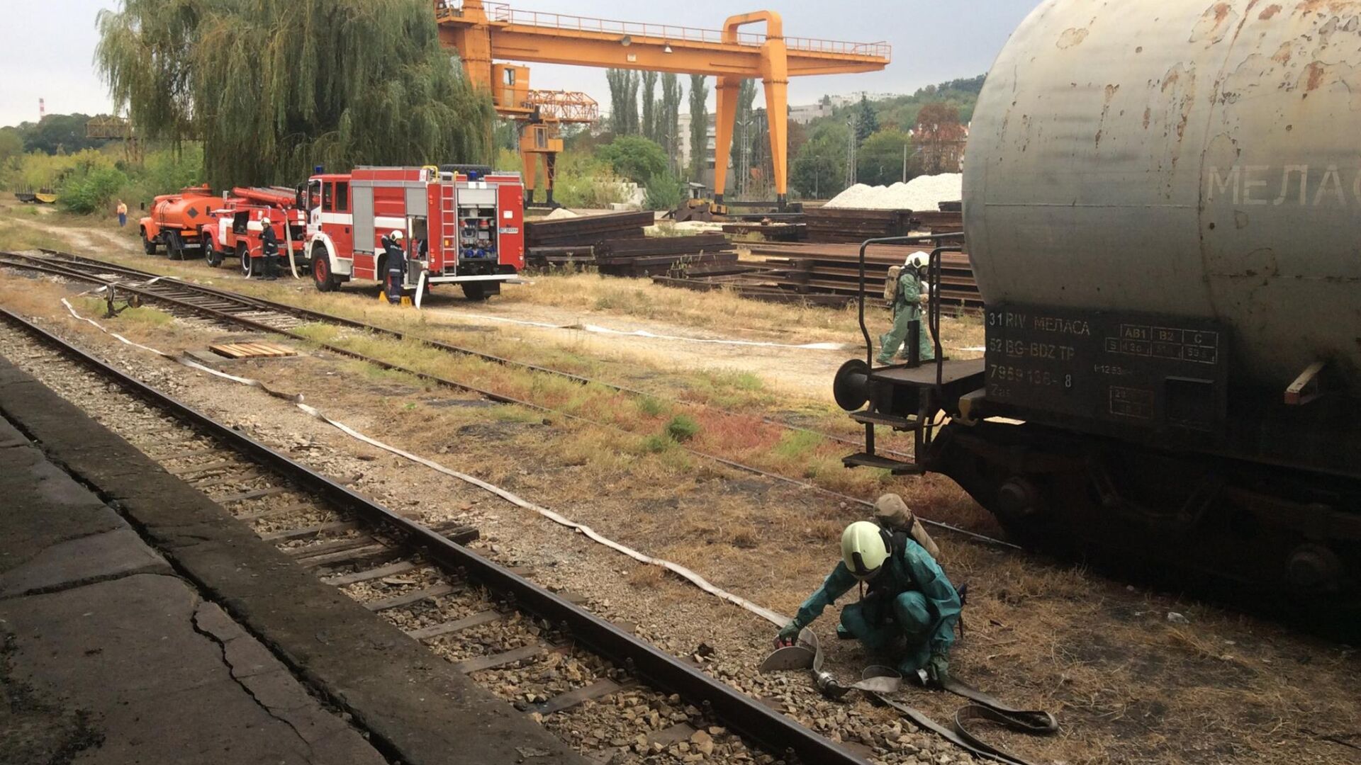 Учебна ситуация мобилизира пожарникари и спасители в Горна Оряховица