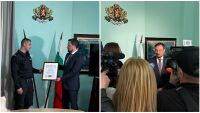 Наградиха граничния полицай, помогнал на украинците да излязат от обърналия се автобус