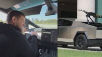 Рамзан Кадиров си купи Cybertruck, сложи картечница (ВИДЕО)