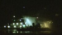 Пожар избухна на борда на американски военен кораб (ВИДЕО)
