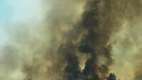 Пожар до магистрала „Тракия“ при отбивката за Велинград