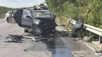 Катастрофа с жертва и трима тежко ранени затвори пътя Русе - Разград (СНИМКИ)