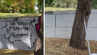 „На пияно толкова. Чистете“: Нов надпис в София ядоса Васил Терзиев