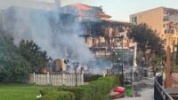 Пожар избухна в ресторант в Созопол, заведението изгоря напълно (ВИДЕО и СНИМКИ)