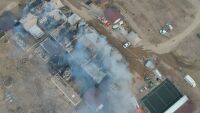 Пожар в къща за гости в Румъния, 8 са загинали, сред тях и дете (КАДРИ ОТ ДРОН)