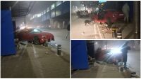 Кола се вряза в автобусна спирка на бул. 