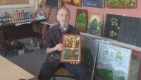 Сляп художник иконописец рисува картини с техника отпреди 4 хиляди години