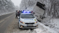 Турски автобус катастрофира на пътя Русе – Бяла (СНИМКИ)