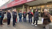 Протест пред „Позитано“ 20 срещу участието на БСП в кабинета „Желязков“