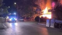 Пожар избухна тази нощ в сграда във Велико Търново (СНИМКИ)