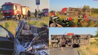 Ремарке на български камион се откачи в движение и премаза автомобил в Румъния. Семейство загина на място
