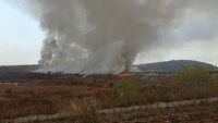 Пожар избухна в депото за отпадъци на Стара Загора край Ракитница