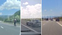 От „Аз, репортерът“: Със 100 км/ч с тротинетка по магистрала „Хемус“, безумни изпреварвания в аварийната лента (ВИДЕО)