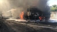 Русия обвинява Украйна в убийството на петима цивилни при атака с дрон срещу автобус (ВИДЕО)