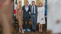 Джъстин Бийбър се срещна с Макрон… по кецове (СНИМКИ)