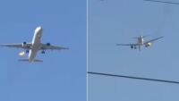 Горящ самолет кацна аварийно на летището в Лас Вегас (ВИДЕО)