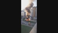 Няколко автомобила горяха в столичния кв. 