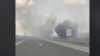 Задимяване блокира движението по автомагистрала „Тракия“ в двете посоки