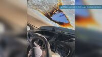 Слънчеви очила на таблото предизвикаха пожар в кола