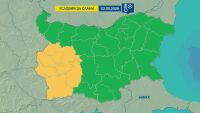 Жълт код за слани и минусови температури в 6 области у нас на 2 май