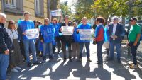 Протест в Бургас: Служители на ИАРА се обявиха срещу сливането с Агенцията по горите