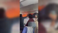 Запалена външна батерия принуди самолет да кацне извънредно (ВИДЕО)