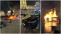 Огън и сълзотворен газ пред Дуомото в Милано на протест заради високите разходи за живот (ВИДЕО)