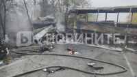 Международен автобус с 38 пътници се запали след катастрофа на пътя Русе – София, загинаха двама шофьори на тирове