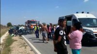 4 жертви на жесток челен удар в Хасковско (ВИДЕО)