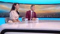 Те са семейство директори: Симона Ангелова и д-р Веселин Стефанов за първия учебен ден