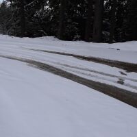 Коли и камион закъсаха заради снеговалеж по високите части на област Смолян