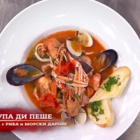 Chef Марко Лукиари презентира готовата 