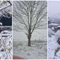 Великденски сняг се сипе на парцали, изненада шофьорите на прохода Шипка