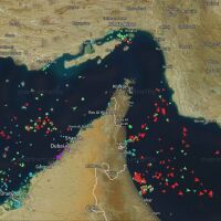 Анимация на корабния трафик в Ормузкия проток, след като Тръмп обеща блокада (ВИДЕО)