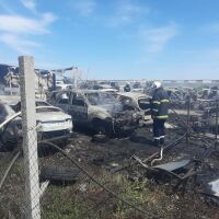 Над 100 автомобила изгоряха на Околовръстното край Пловдив (ГАЛЕРИЯ, ВИДЕО)