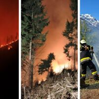 Близо седмица огнеборци се опитват да загасят голям пожар в Австрия