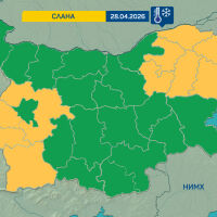 Жълт код за слани в шест области у нас във вторник, 28 април 